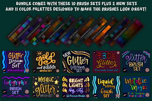 Procreate Giant Glitter Brush Bundle