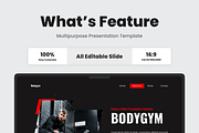 Fitness & Gym Powerpoint, a Presentation Template by SquidPixey (Thumbnail 2 of 6)