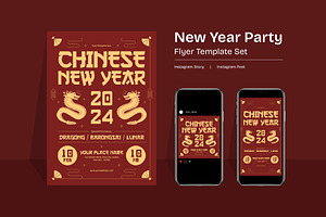 Chinese New Year Flyer Template, a Flyer Template by Graphicorner