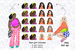 Groovy Girl Clipart Fashion Woman