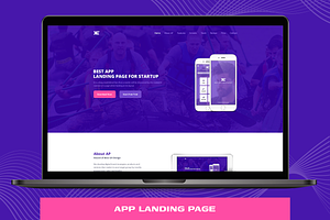 XE-App Landing HTML Template