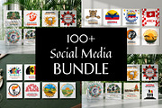 100+ Instagram Post Template Bundle, a Social Media Template by nandinigraphics (Thumbnail 1 of 5)
