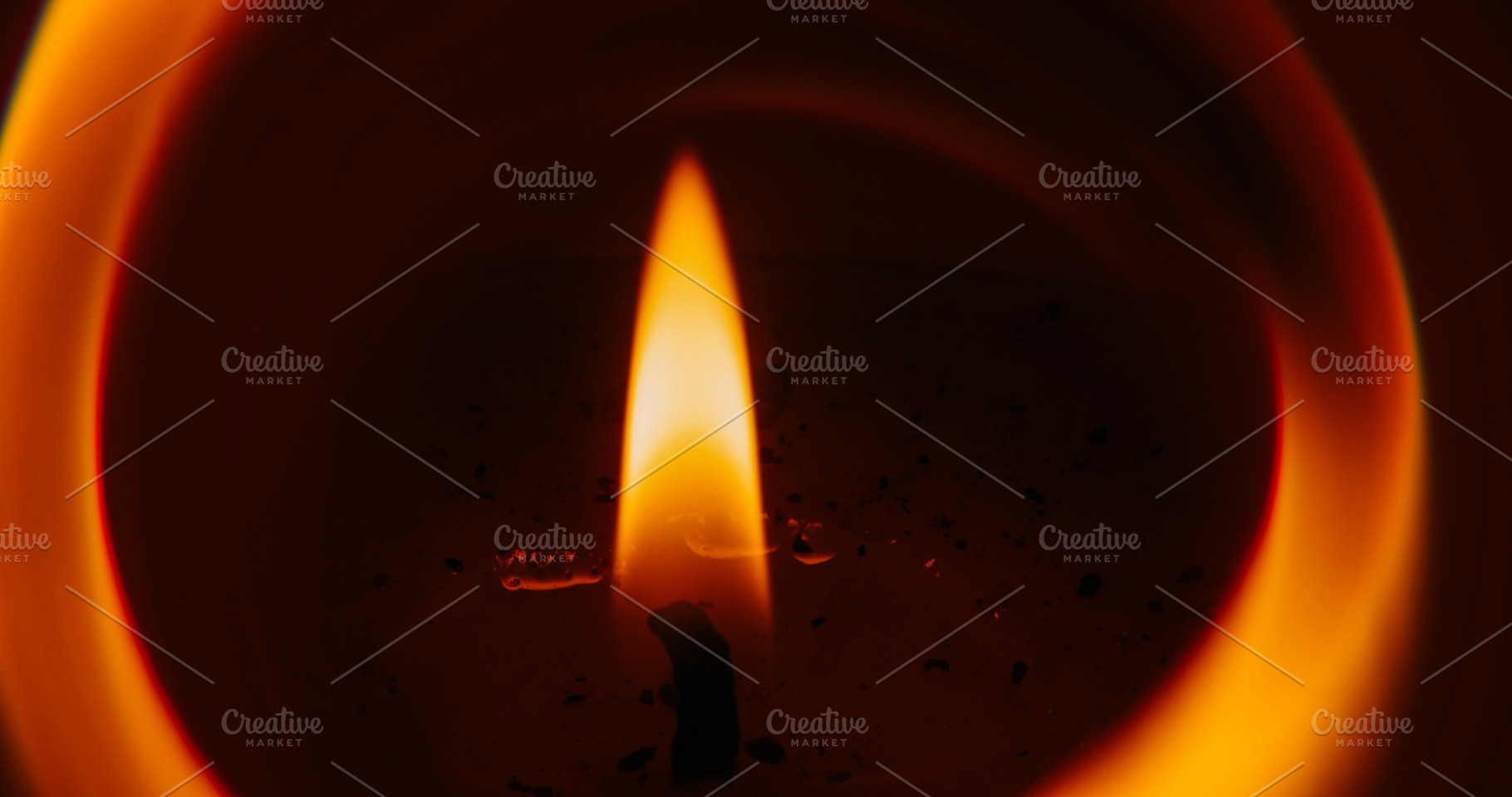 Melting candle blaze wax flame circle burn light, a Background Photo by Photo Drive Studio