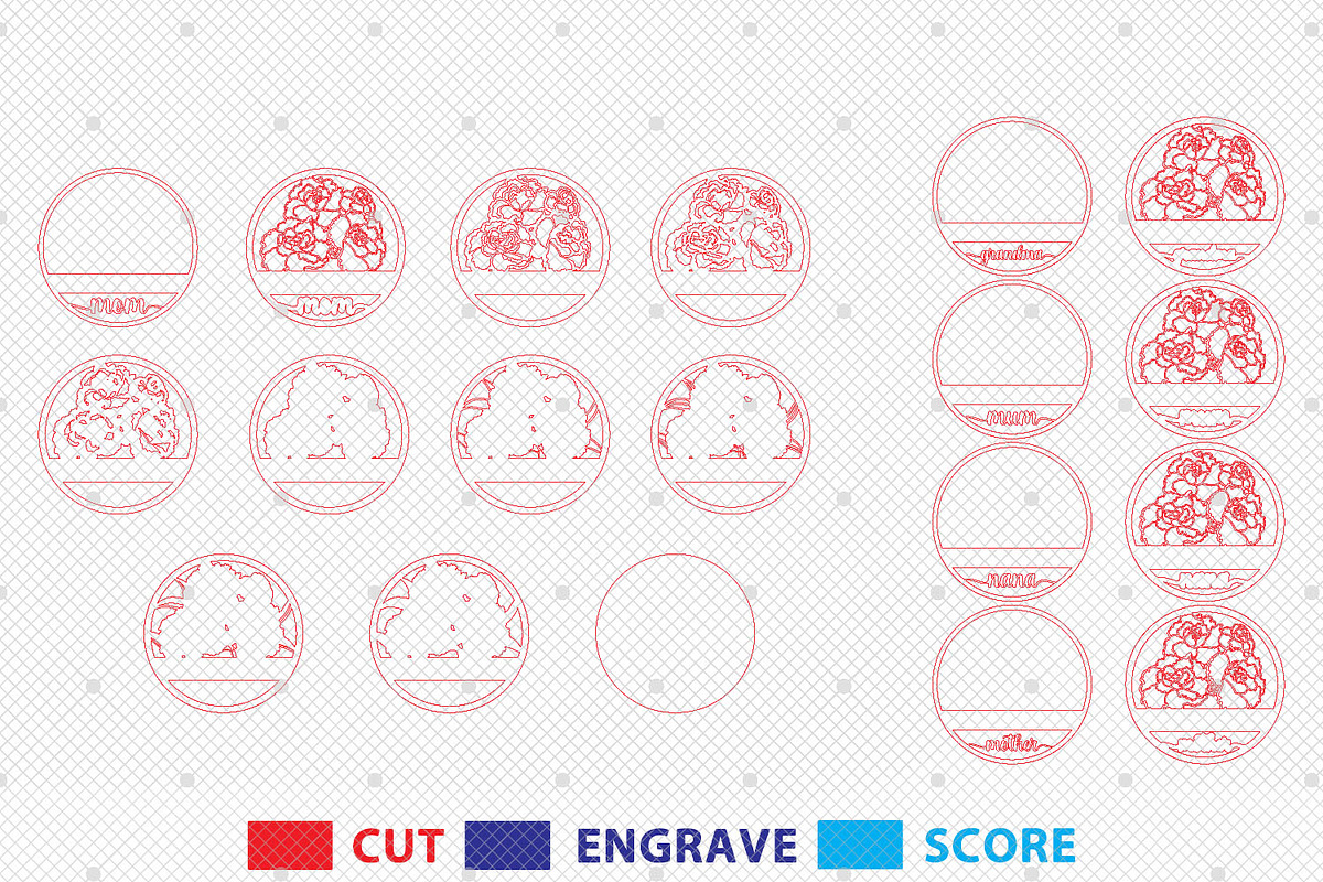 Layered Mandala Svg files, a Pattern Graphic by Lasercutiny (Photo 2 of 2)