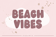 BEACH VIBES Soft Display Font, a Sans Serif Font by Blush Font Co. (Thumbnail 1 of 6)