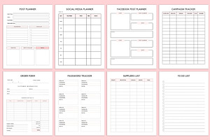 Editable 2024 Small Business Planner