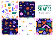Geometric shapes seamless patterns, a Pattern Graphic by Good Studio (Thumbnail 1 of 13)