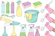 Cleaning Clipart, an Object Illustration by GlamArtZhanna (Thumbnail 2 of 5)