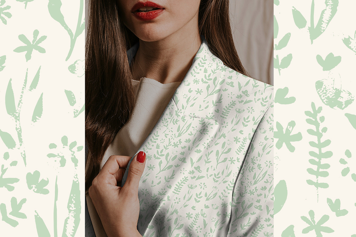 Nature Green Prints, a Pattern Graphic by MalyskaStudio (Photo 6 of 12)
