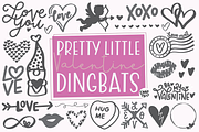 Valentine's Day Dingbats, a Symbol Font by Blush Font Co. (Thumbnail 1 of 6)