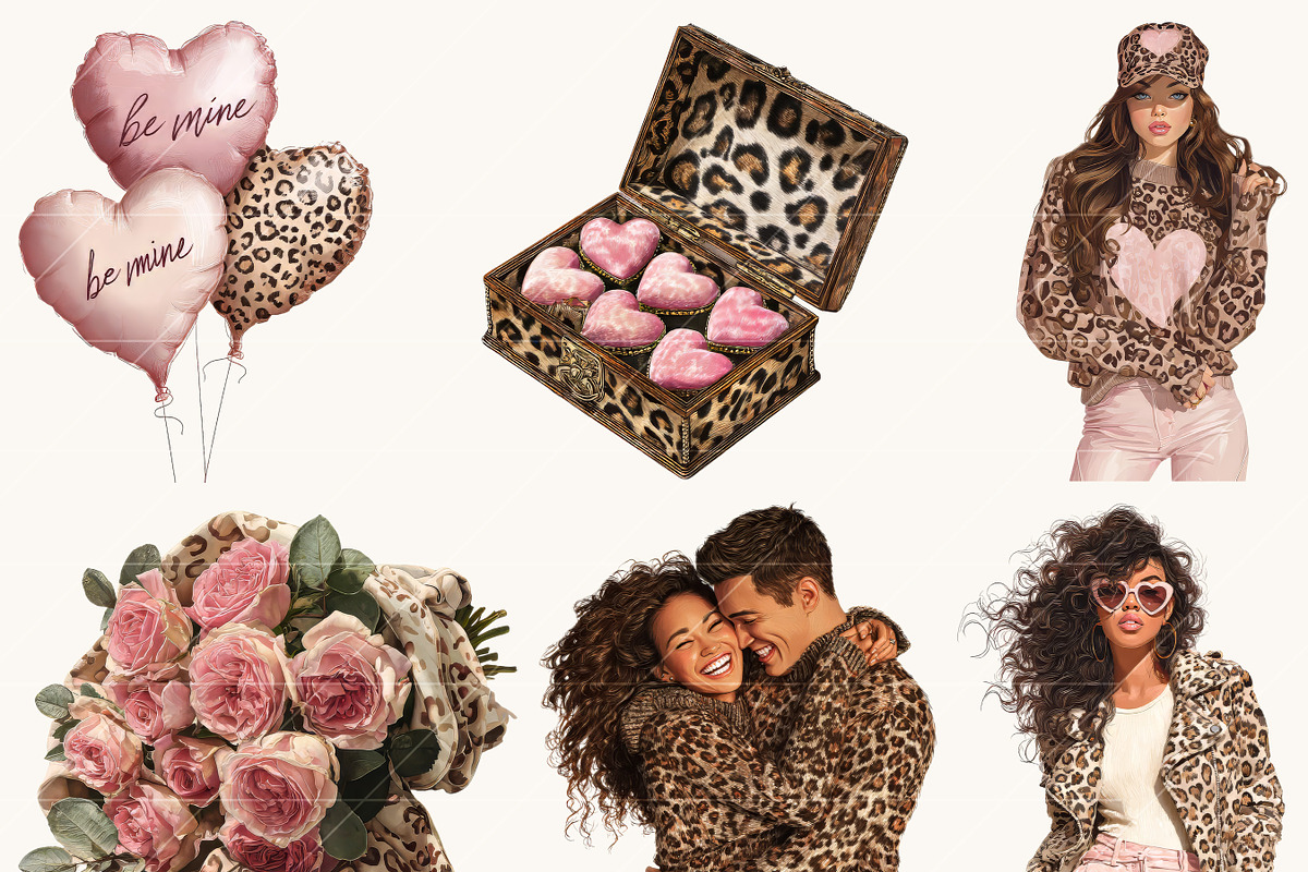 Happy Valentines Day Clipart, a Seasonal Illustration by Design Scotch (Photo 2 of 8)