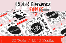 Cute Element Fonts Bundle