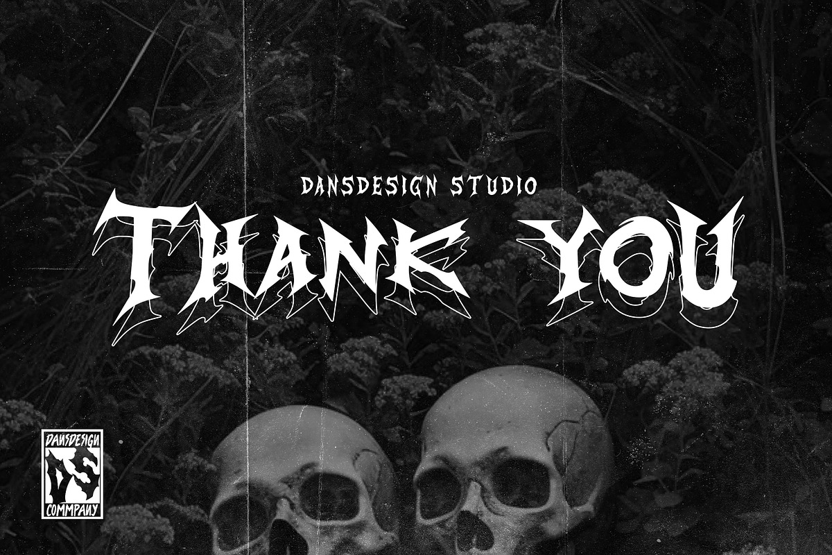 Novocane – Horror Metal Display Font, a Blackletter Font by dansdesign (Photo 12 of 12)