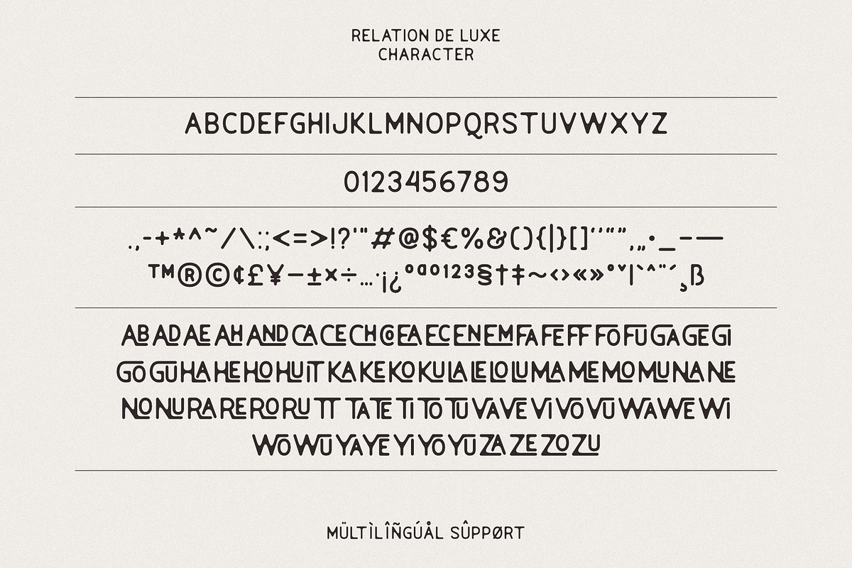 Relation De Luxe - Font Duo, a Sans Serif Font by Prioritype Co (Photo 9 of 11)