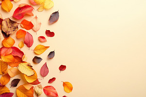 Autumn background with a scattering, a Photo by Pavel_design