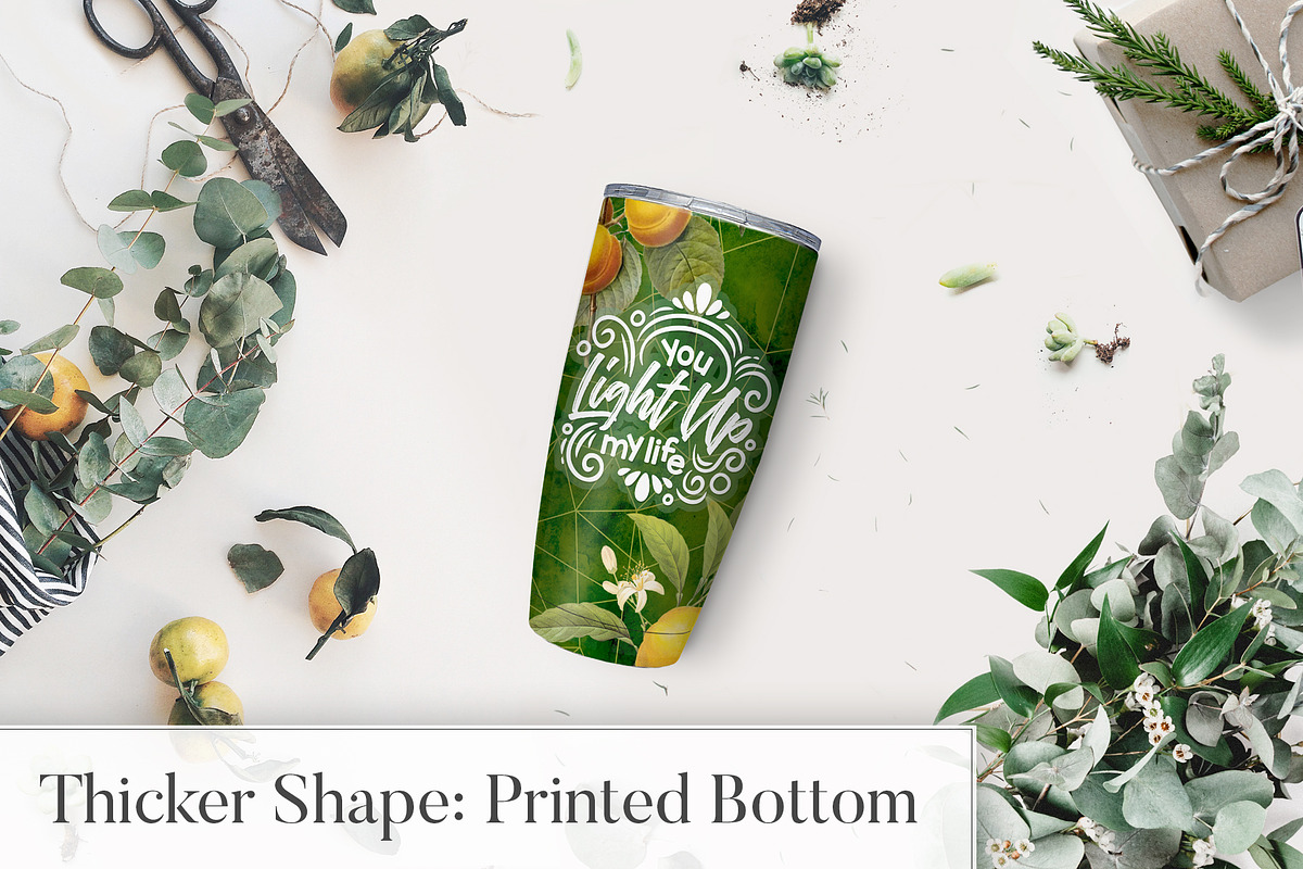 Floral Tumbler Mockup Scene (#002), a Cups & Container Mockup by Europe.graphics (Photo 6 of 8)