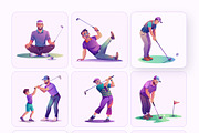 Golf Club Vector Illustration, a Duotone Icon by Vectors Market (Thumbnail 10 of 10)
