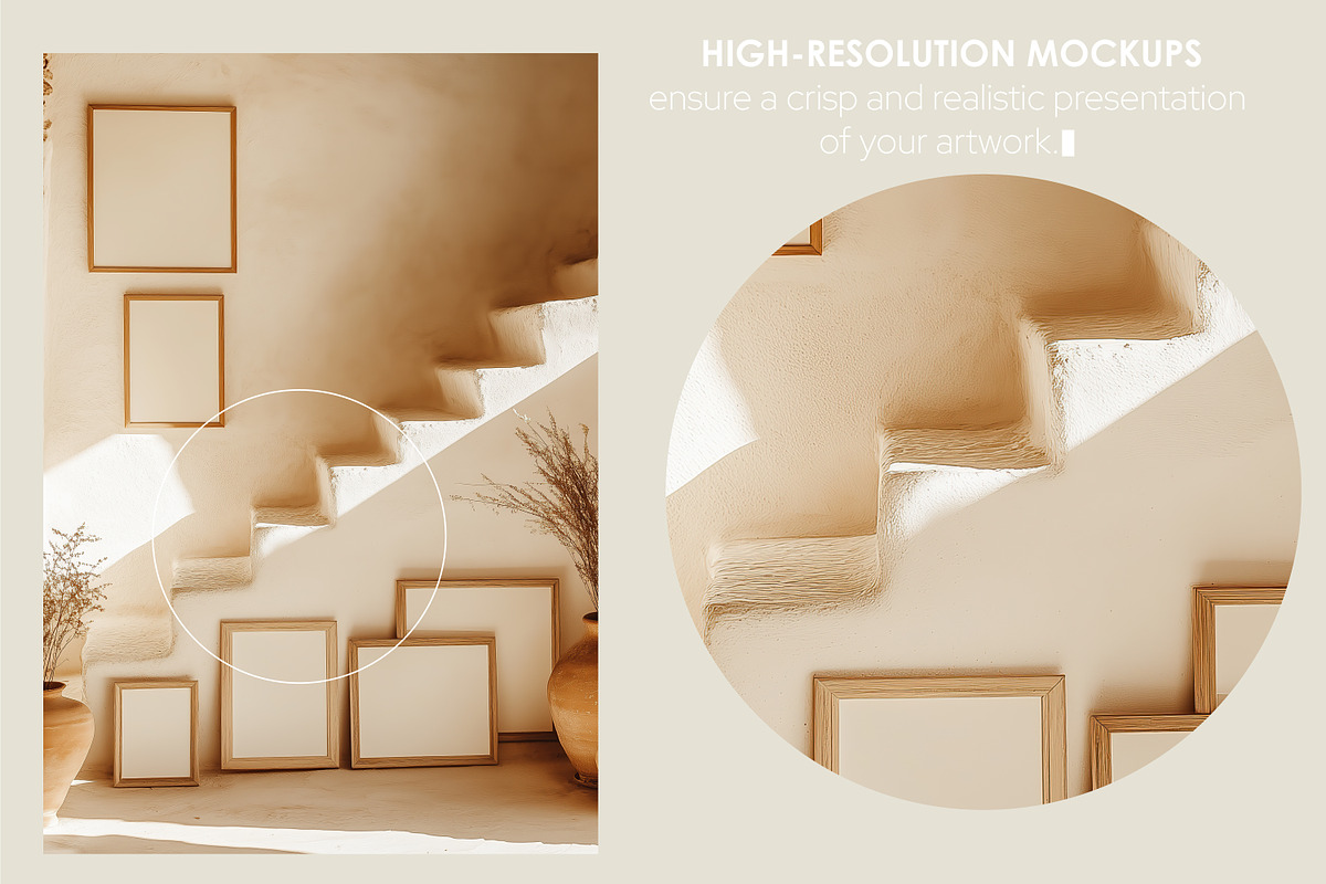 AUTHÉNTIC RETREAT | Frame mockup set, a Household Mockup by SCHÉRI (Photo 4 of 15)