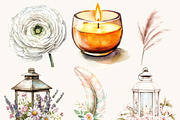 Watercolor Floral Horse Clipart, an Animal Illustration by Design Scotch (Thumbnail 4 of 8)