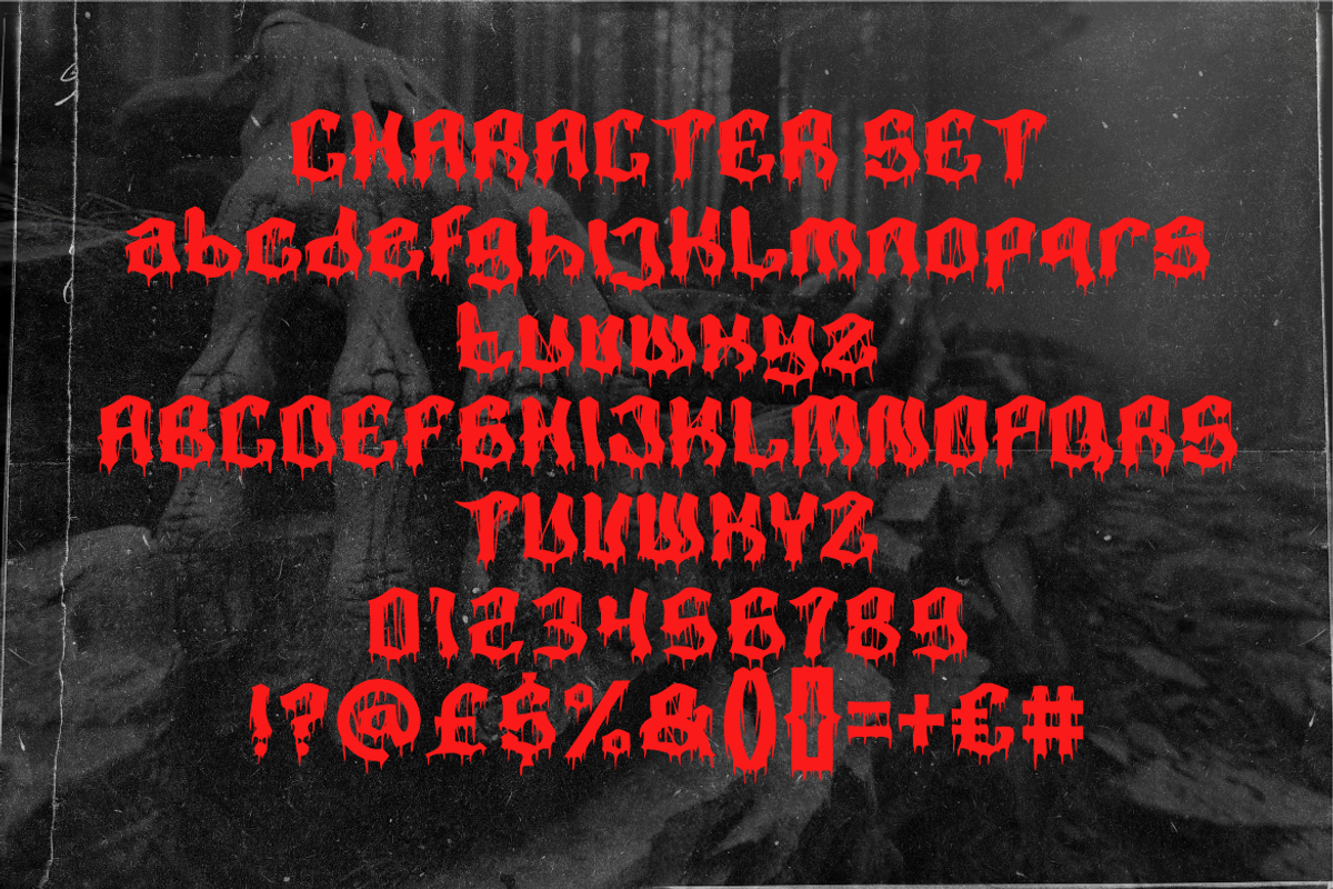 Meltroot Forest Spooky Horror Font, a Font by PutraCetol Studio (Photo 5 of 5)