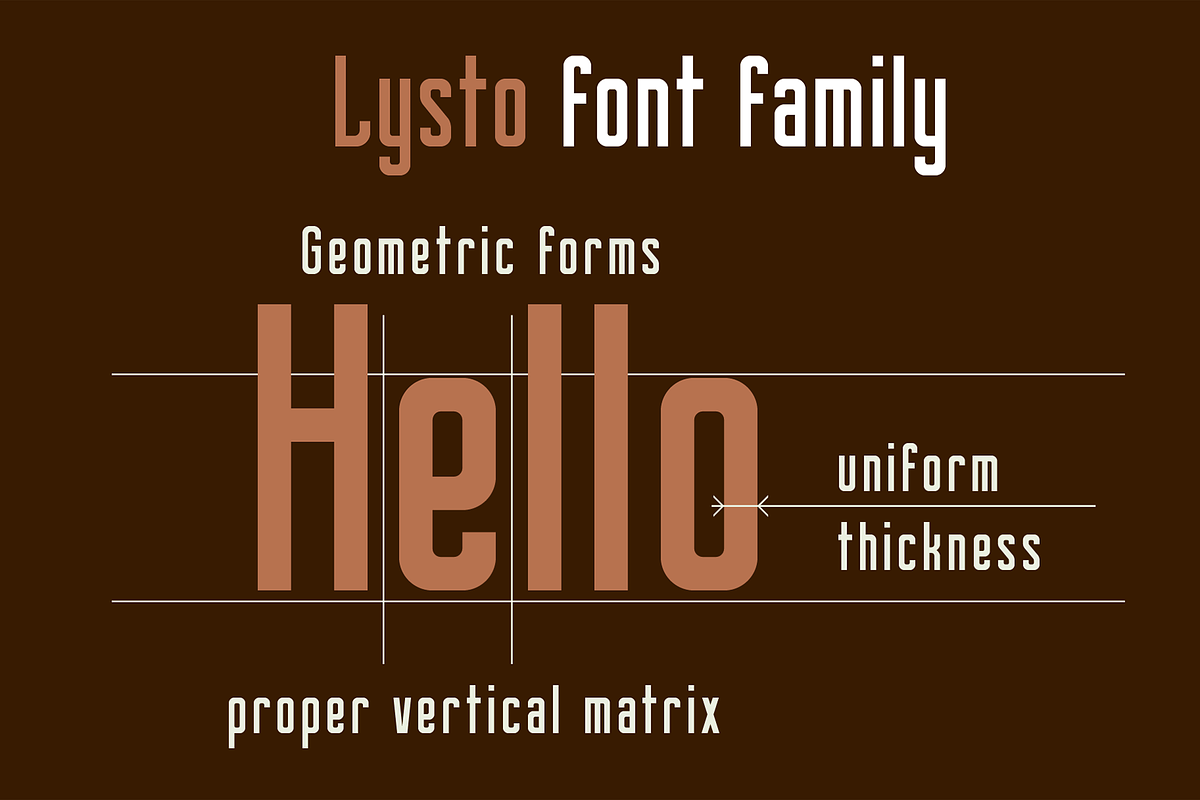 Lysto font family, a Sans Serif Font by vlad.berla (Photo 3 of 7)