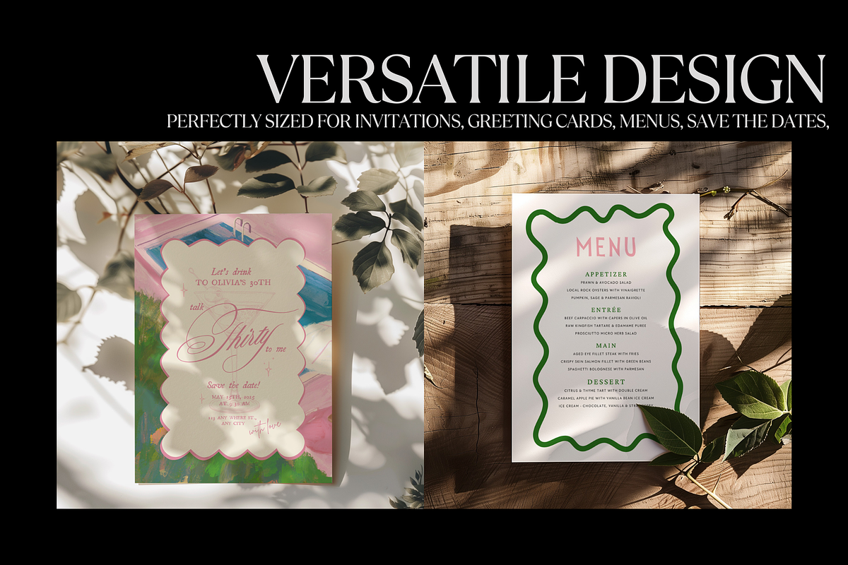Mockup Bundle of 4 Invites, a Mockup by PhoebeCreates (Photo 4 of 4)