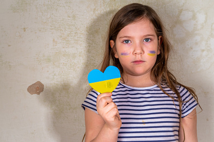 Stop war in Ukraine concept, a Photo by Rimma