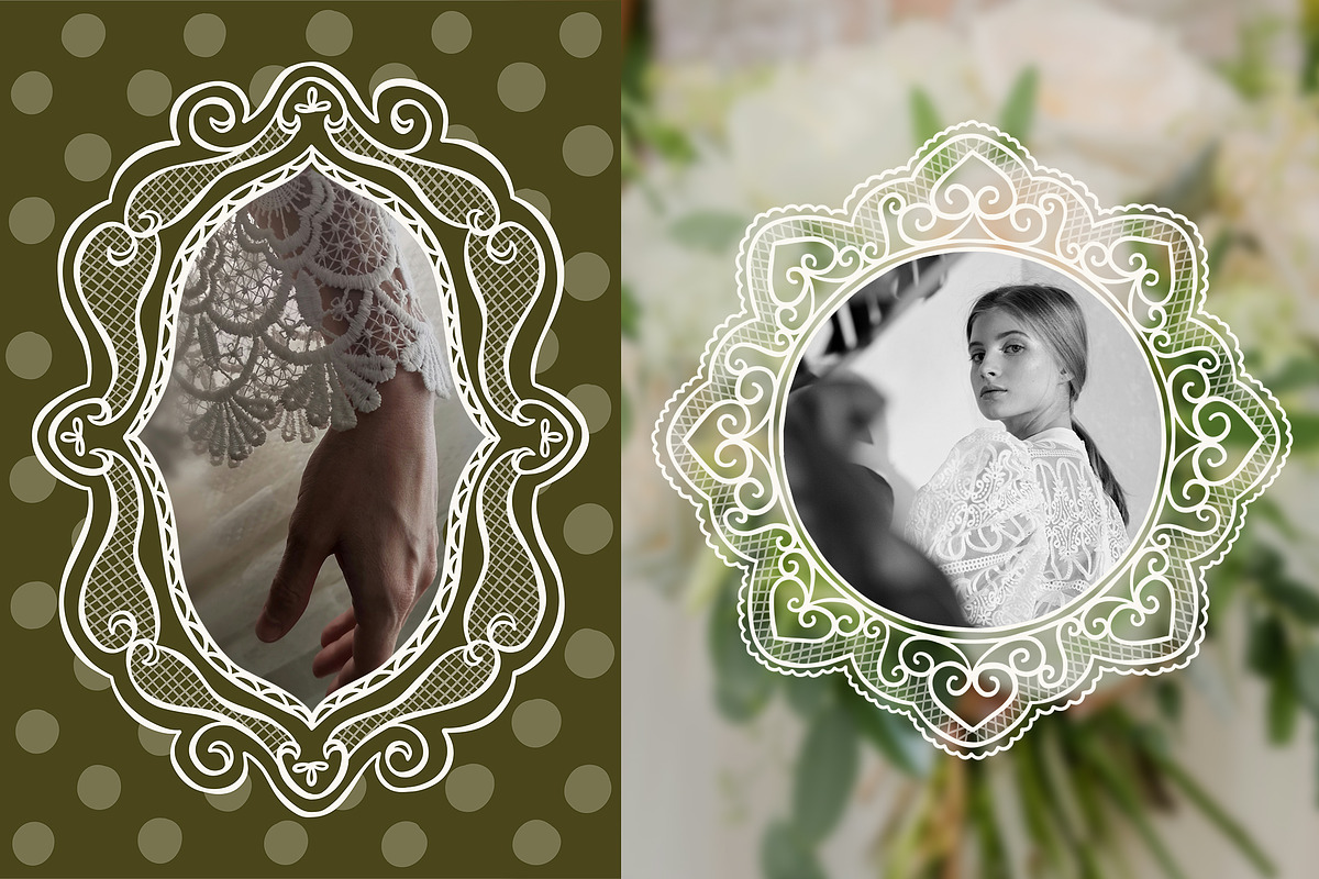 Hand Drawn Vector Lace Frames, an Object Graphic by ArtFM (Photo 9 of 10)