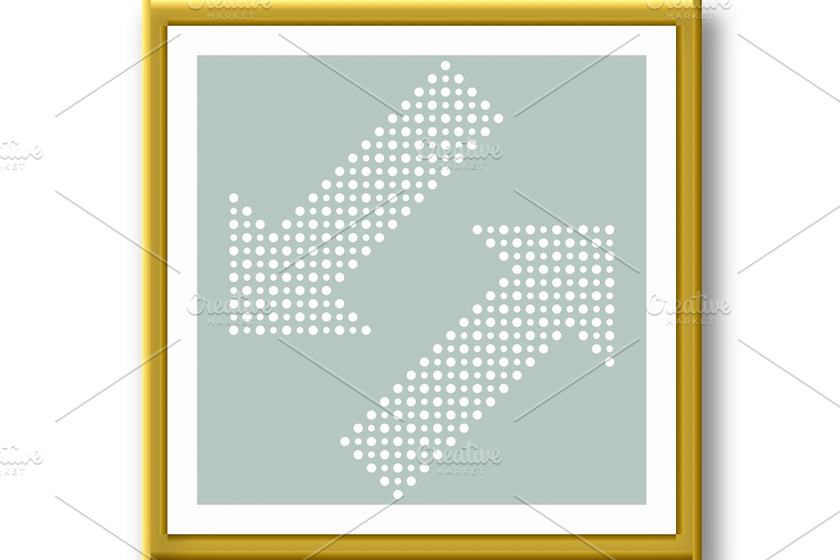 Fine Vector Dotted Arrows, a Texture Graphic by FineArtStudio (Photo 2 of 3)