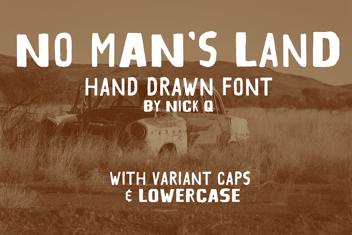 No Man's Land Hand Drawn Font