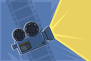 video camera vector illustration, a Technology Illustration by zyxroun shop