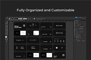 Premium Dark Minimal Brand Guideline, a Branding & Logo Template by Moody Designs (Thumbnail 6 of 6)