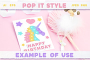 Pop it Fidget Toy Pastel Clipart set, an Education Illustration by VectoriyA (Thumbnail 6 of 7)