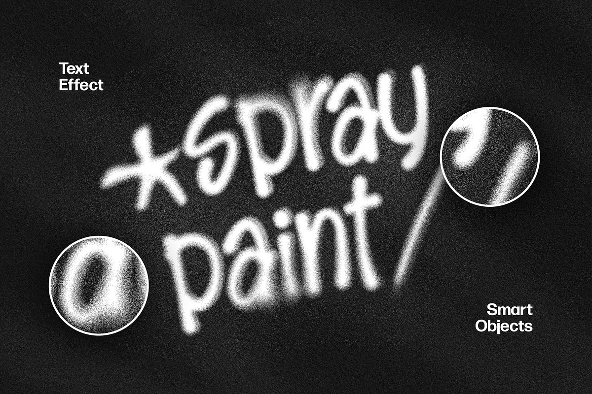 Spray Paint Text Effect, a Layer Style Add-On by Design Squad