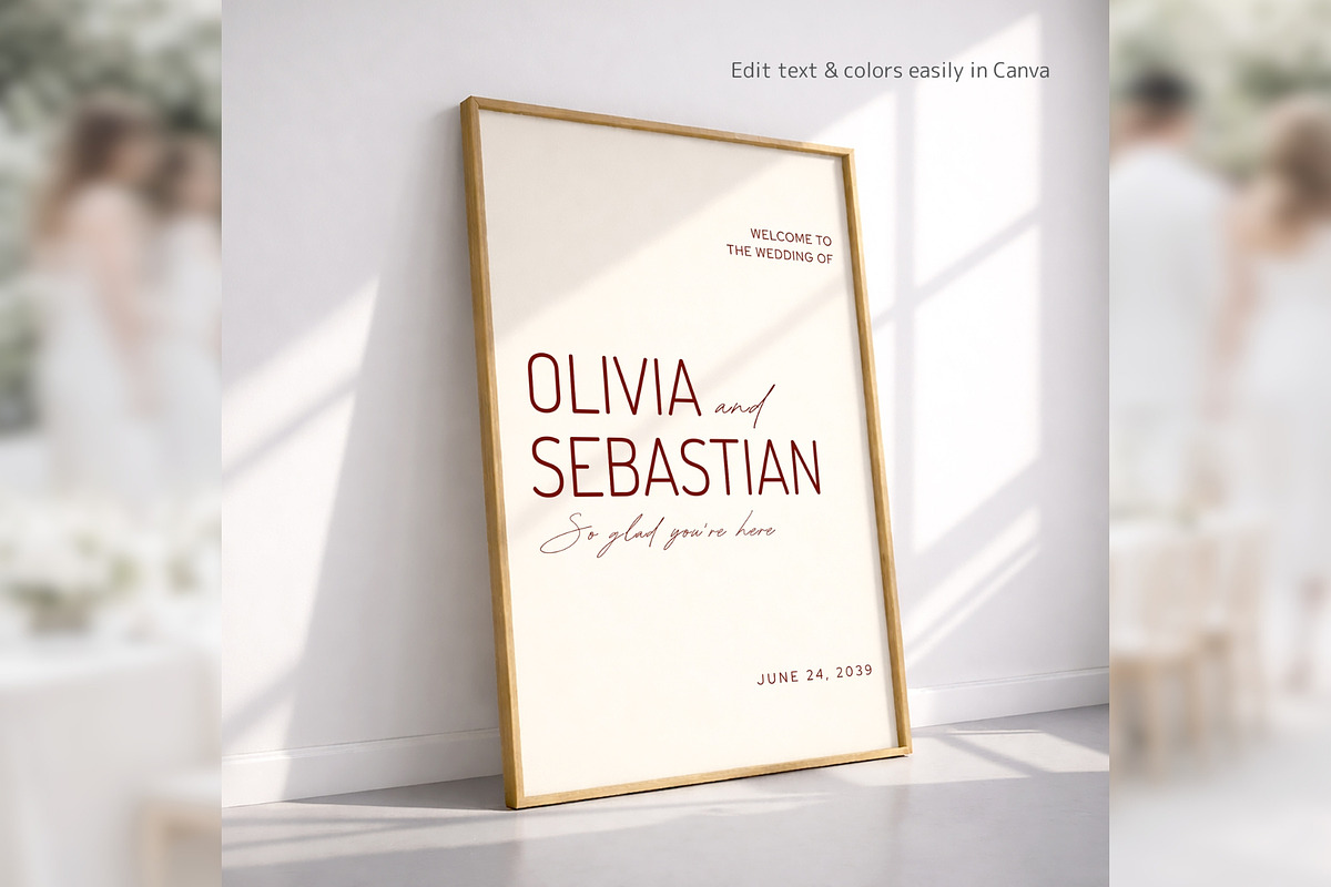 Elegant Welcome Sign Canva bd008, an Invitation Template by TyphoonStudio (Photo 7 of 10)