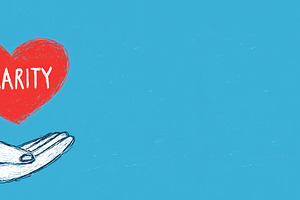 Hand holding a red heart with word, a Background Photo by MistyDay
