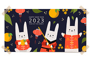 Happy Chinese New Year 2023, an Animal Illustration by GingerbirbArt (Thumbnail 3 of 7)