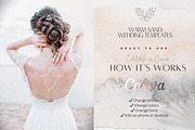 Sand Wedding Canva Templates Bundle, a Templates & Theme by Alisa Mikibith Art (Thumbnail 7 of 7)