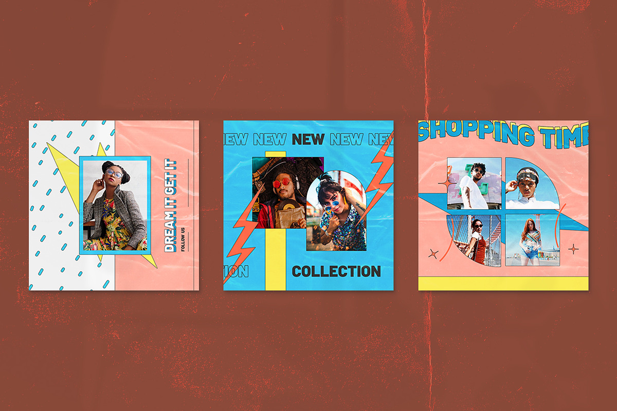 90's Vol2 Instagram Templates, a Social Media Template by Azruca (Photo 9 of 9)