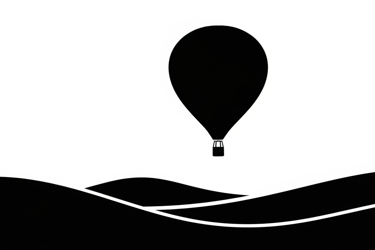 hot air balloon silhouettes, an Illustration by Amazin_art (Photo 4 of 31)