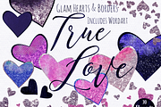 Navy & Pink Love Hearts Clipart, an Illustration by ClipartBrat Graphics (Thumbnail 5 of 5)