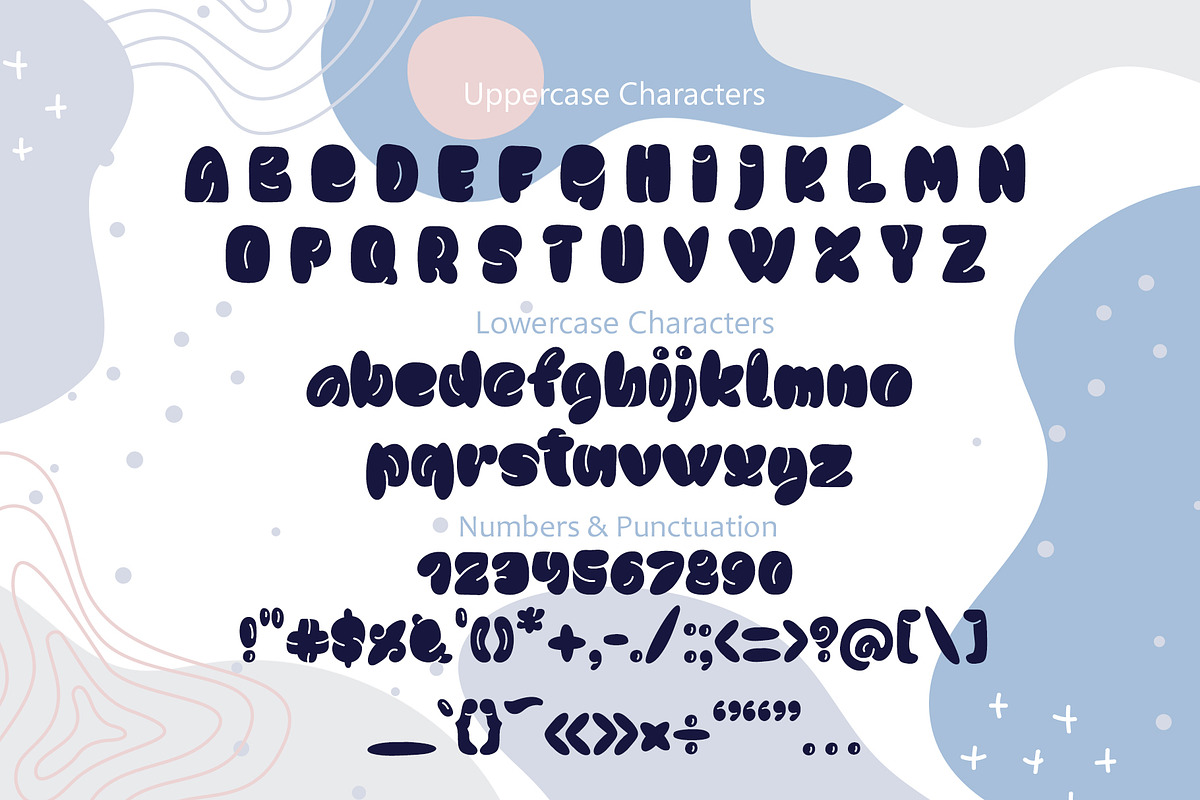 Sweet Sky Rotund Retro Groovy Font preview 3