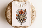 Beautifully Twisted Skull PNG, a Seasonal Illustration by CraftArtStudio (Thumbnail 4 of 4)