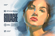 All-App Gouache Brushes, a Brush Add-On by pixelbuddha.net (Thumbnail 1 of 8)