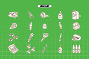 Cute Stationery Illustration, an Object Illustration by Decoconio Design (Thumbnail 3 of 6)