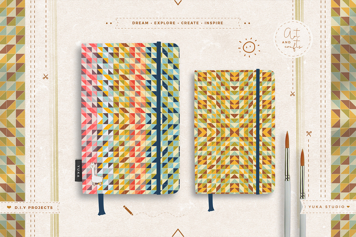 Mosaic Patterns, a Pattern Graphic by Yuka Baby (Photo 2 of 8)