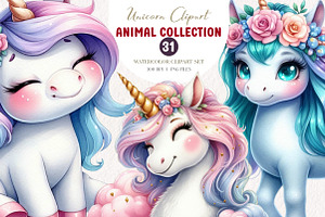 Unicorn Clipart, an Illustration by CreationArt
