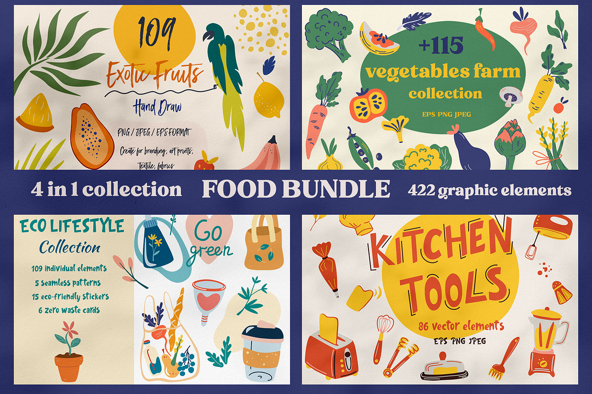 FOOD BUNDLE!, an Object Graphic by PawLoveArt (Photo 1 of 22)