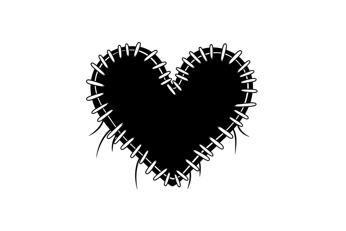 Stitched Heart Silhouette Vector Bun, an Illustration by Designs_River (Photo 7 of 41)