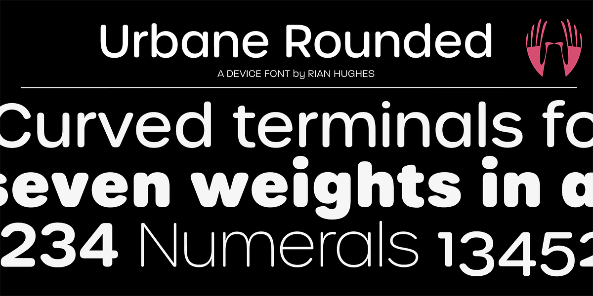 Urbane Rounded, a Sans Serif Font by Device (Photo 6 of 6)